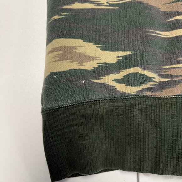 Volcom Camo Hoodie Womens Small 18x21.5 Faux Fut Lined Y2k Camouflage - Picture 10 of 16